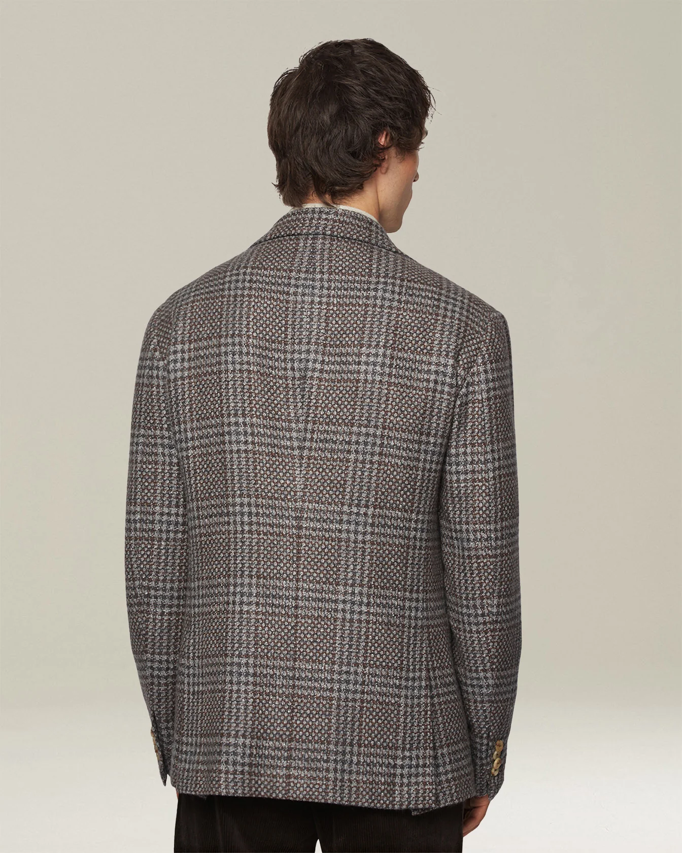 GLEN PLAID CASHMERE BLEND BLAZER - Image 3