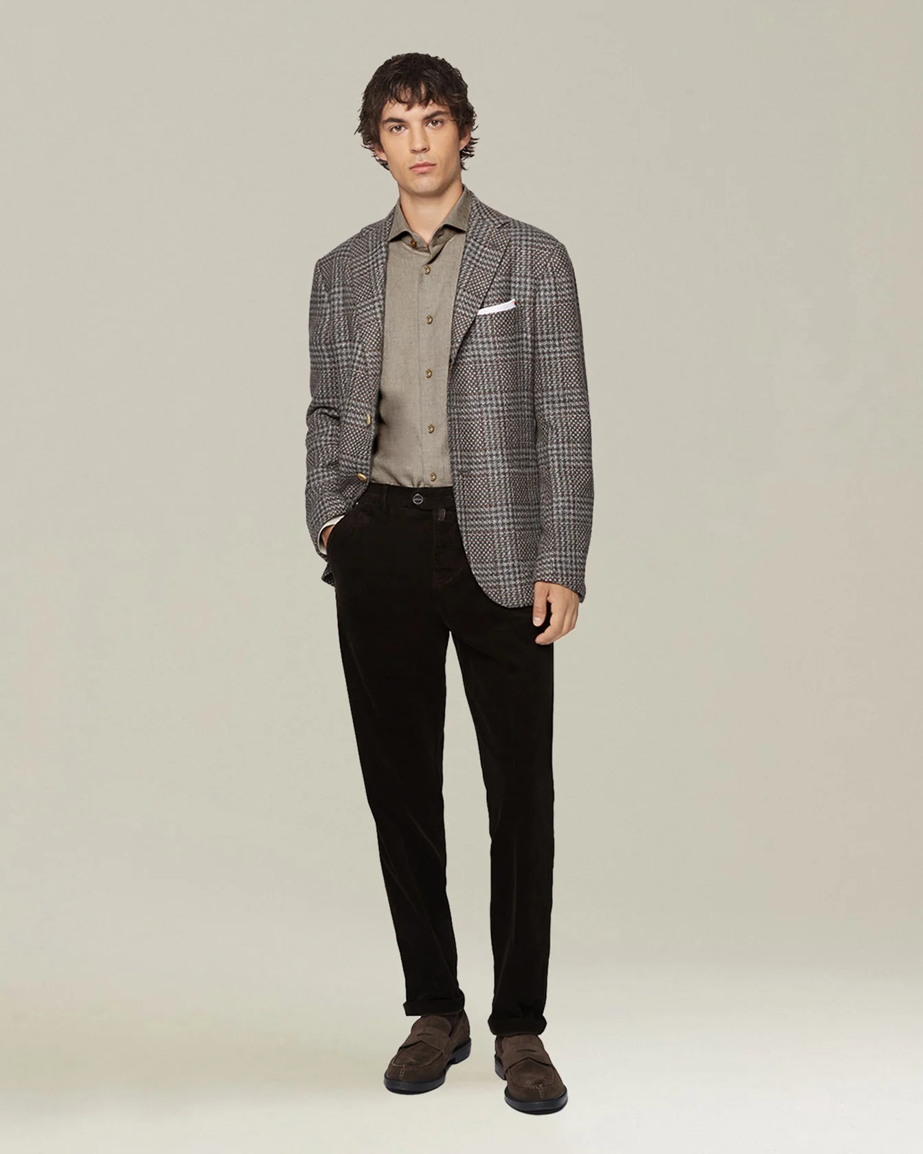 GLEN PLAID CASHMERE BLEND BLAZER - Image 5