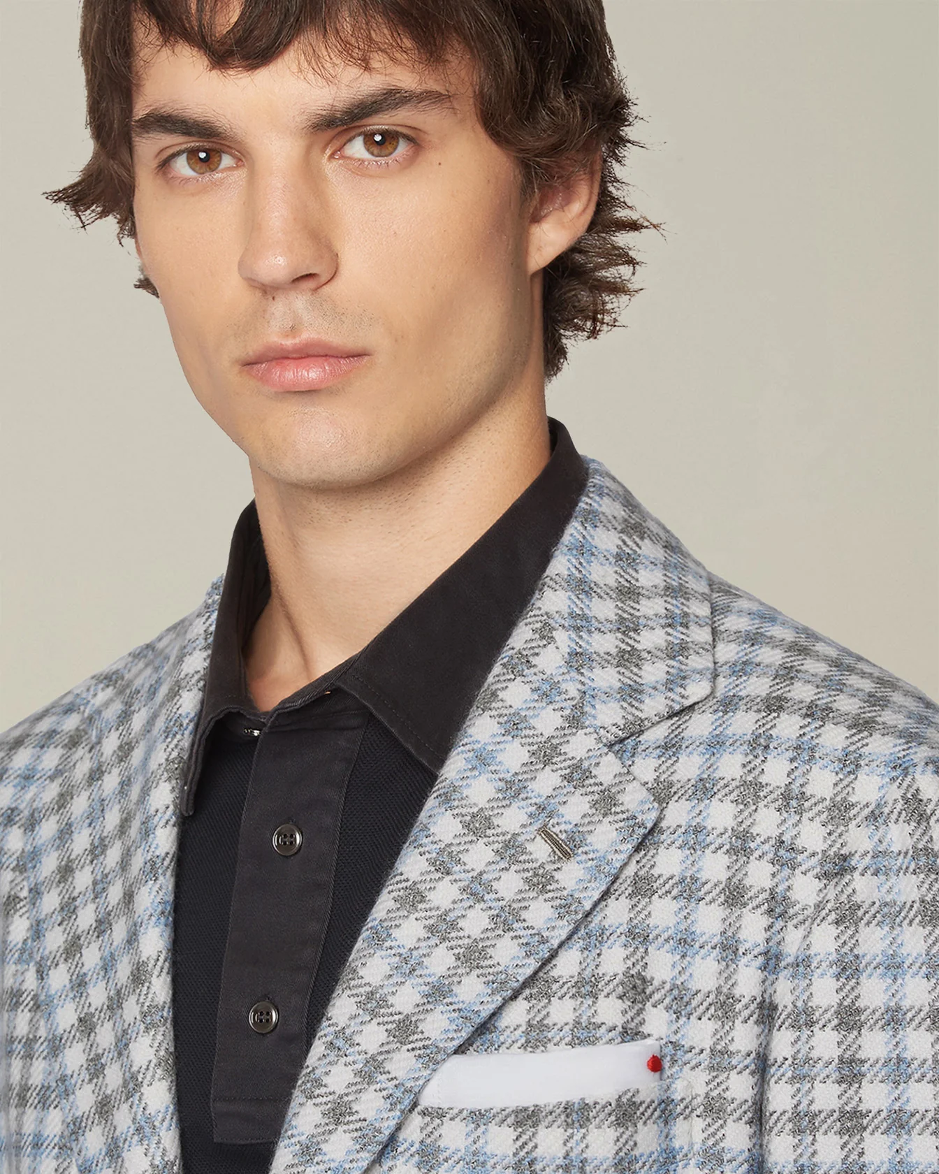CHECKED CASHMERE BLEND BLAZER - Image 4