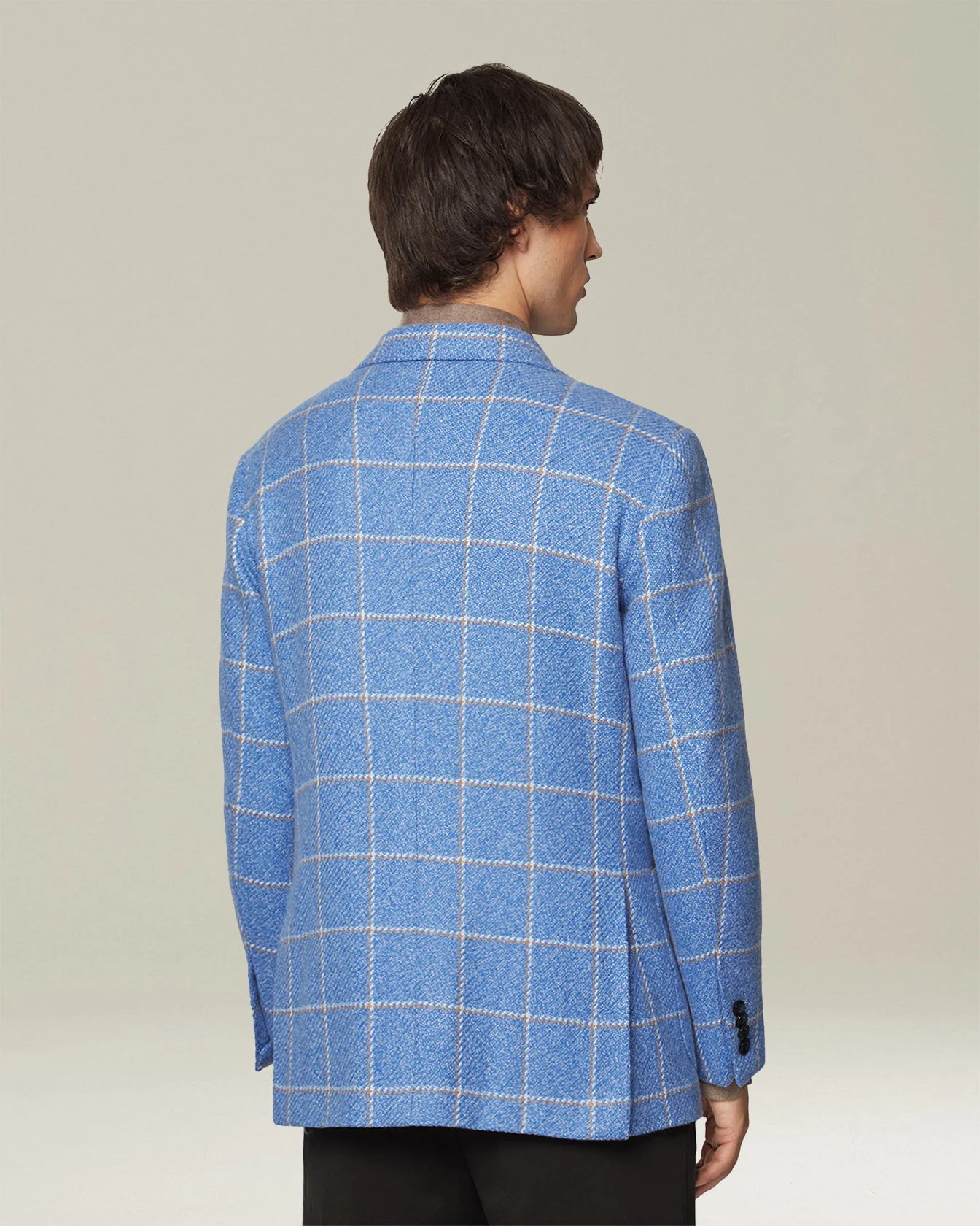 CHECKED CASHMERE BLAZER - Image 3