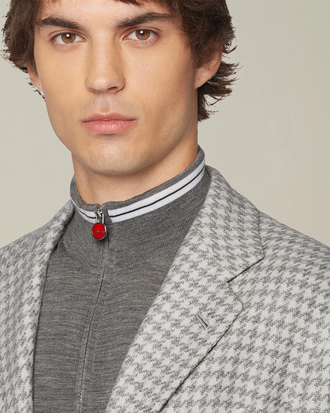 HOUNDSTOOTH CASHMERE BLAZER - Image 4