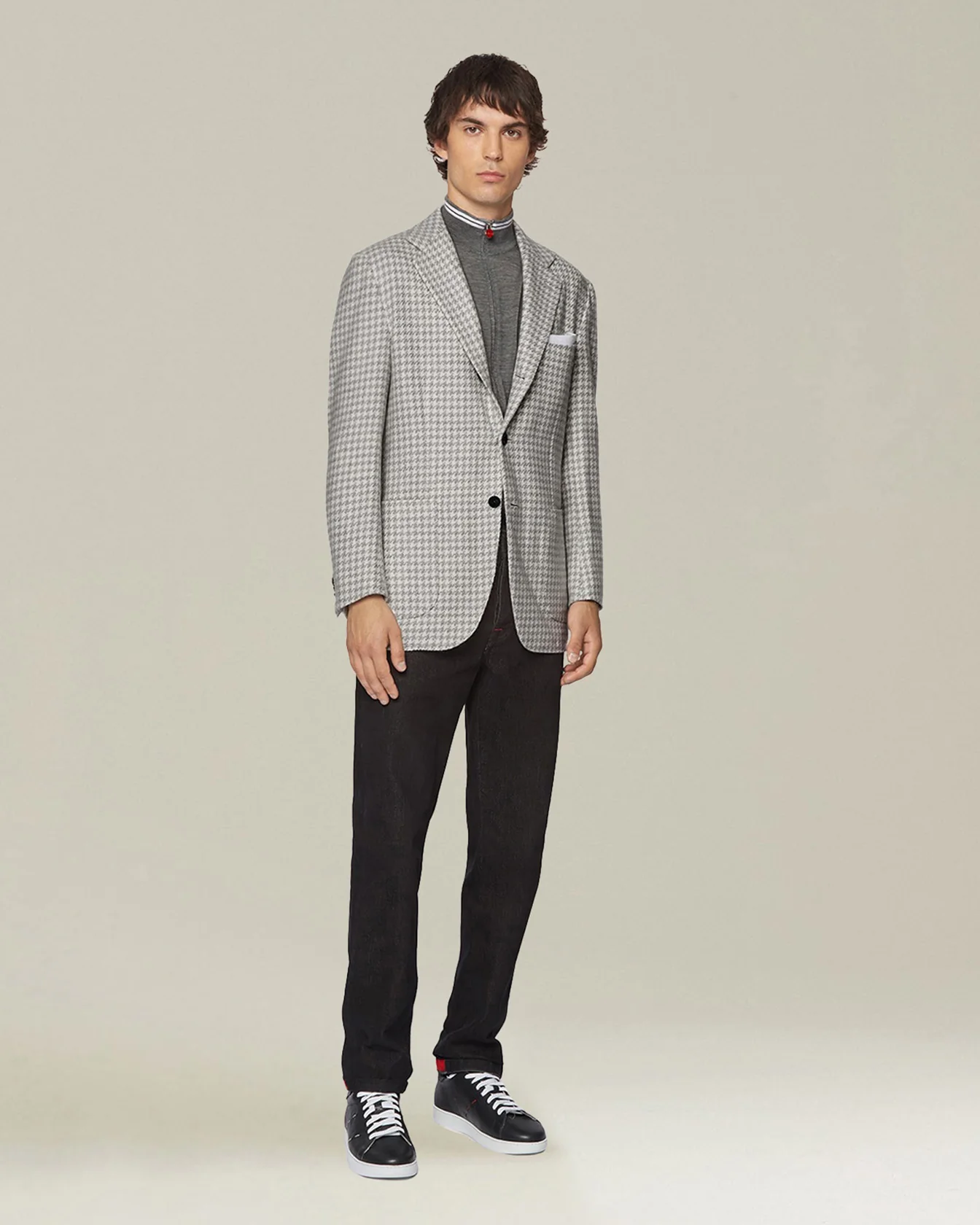 HOUNDSTOOTH CASHMERE BLAZER - Image 5