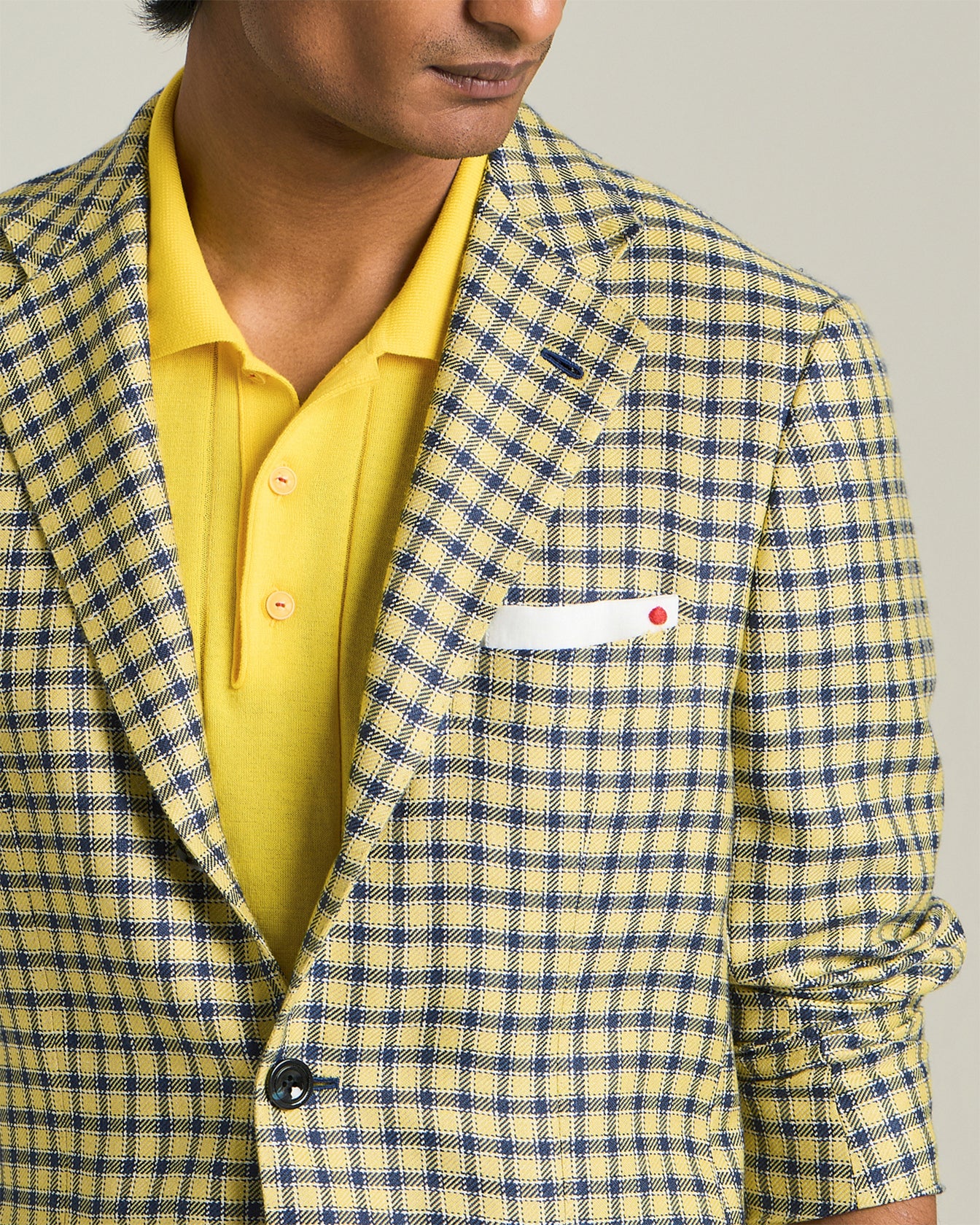 CASHMERE BLEND MICRO CHECK BLAZER - Image 5
