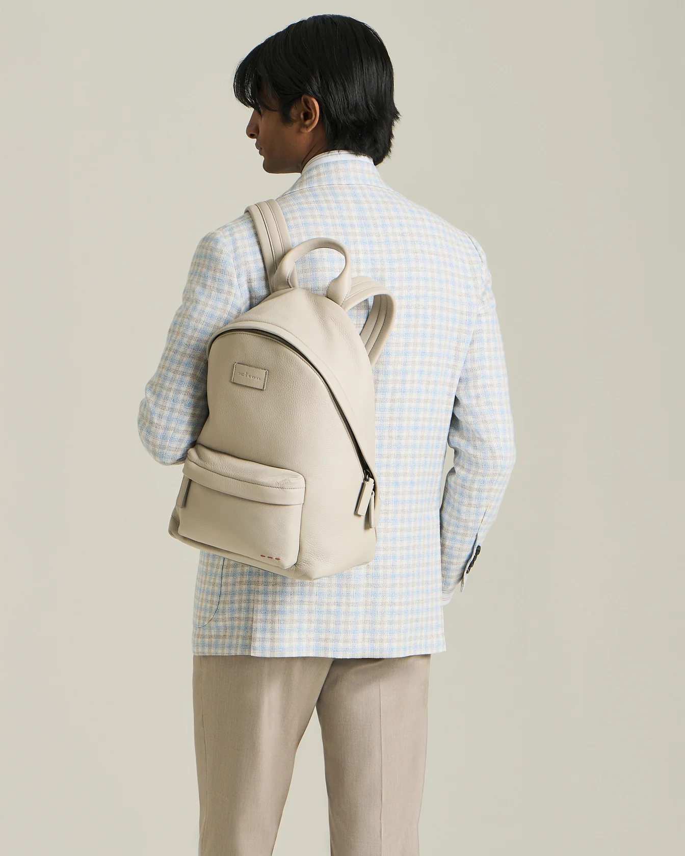 CASHMERE BLEND MICRO CHECK BLAZER - Image 3