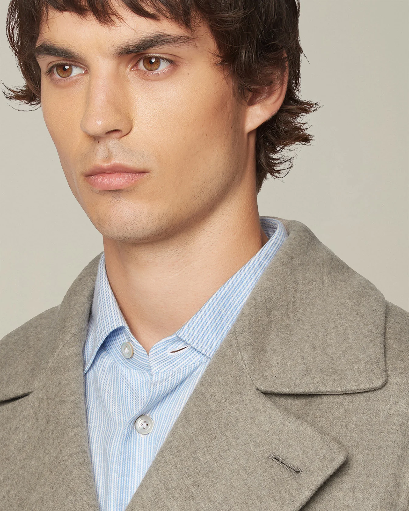 CASHMERE BLEND PEA COAT - Image 4