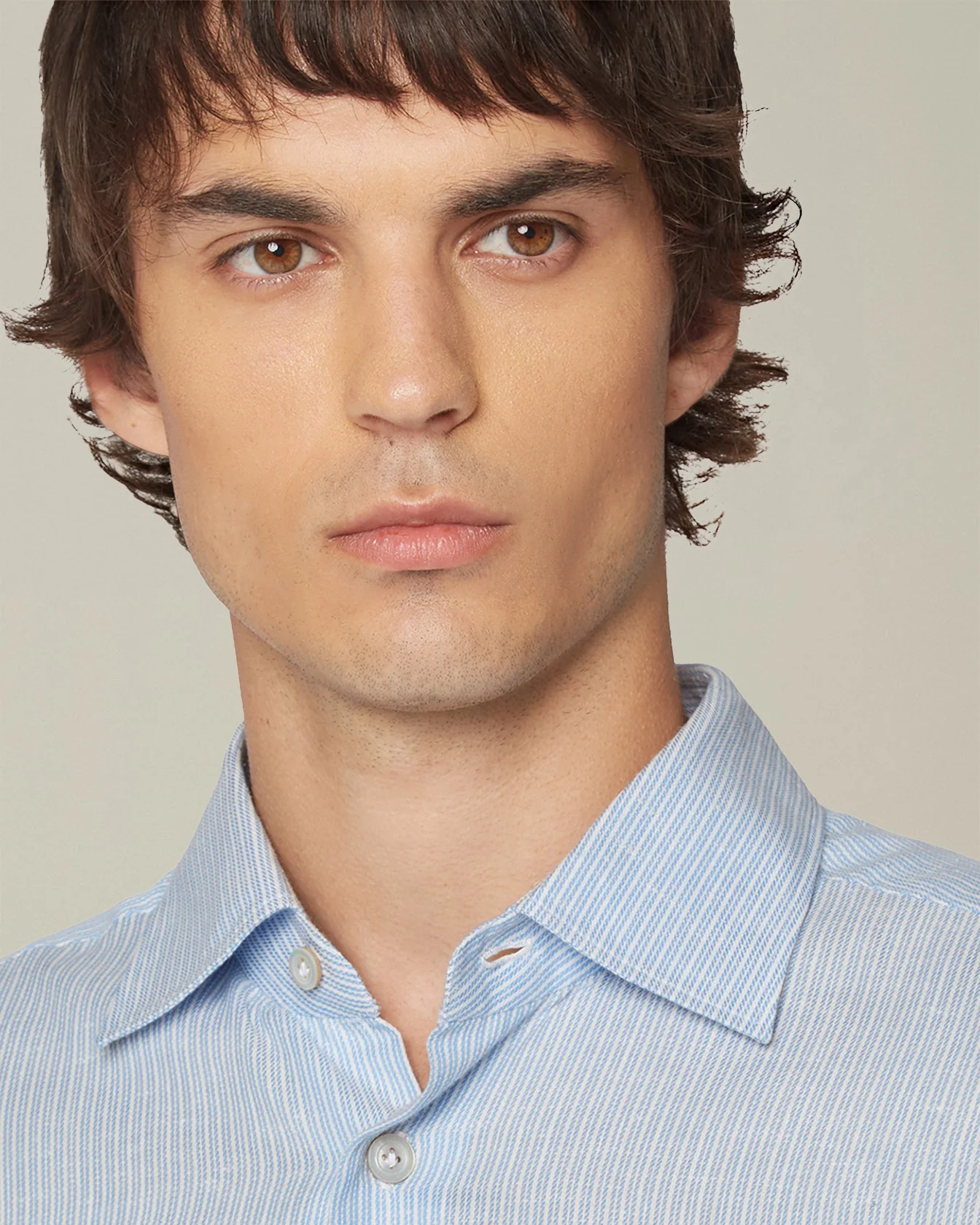 STRIPED COTTON SHIRT - Image 4