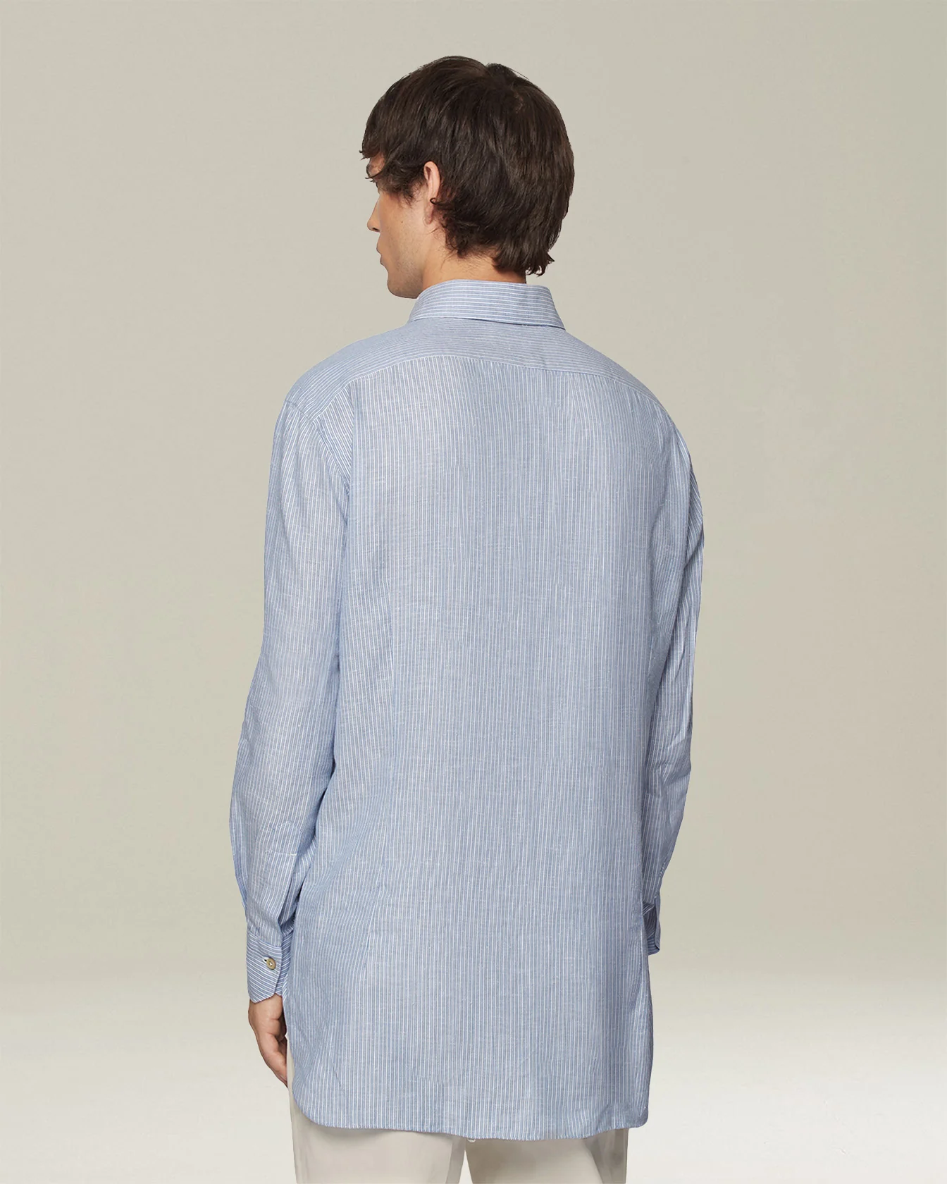 STRIPED COTTON SHIRT - Image 4