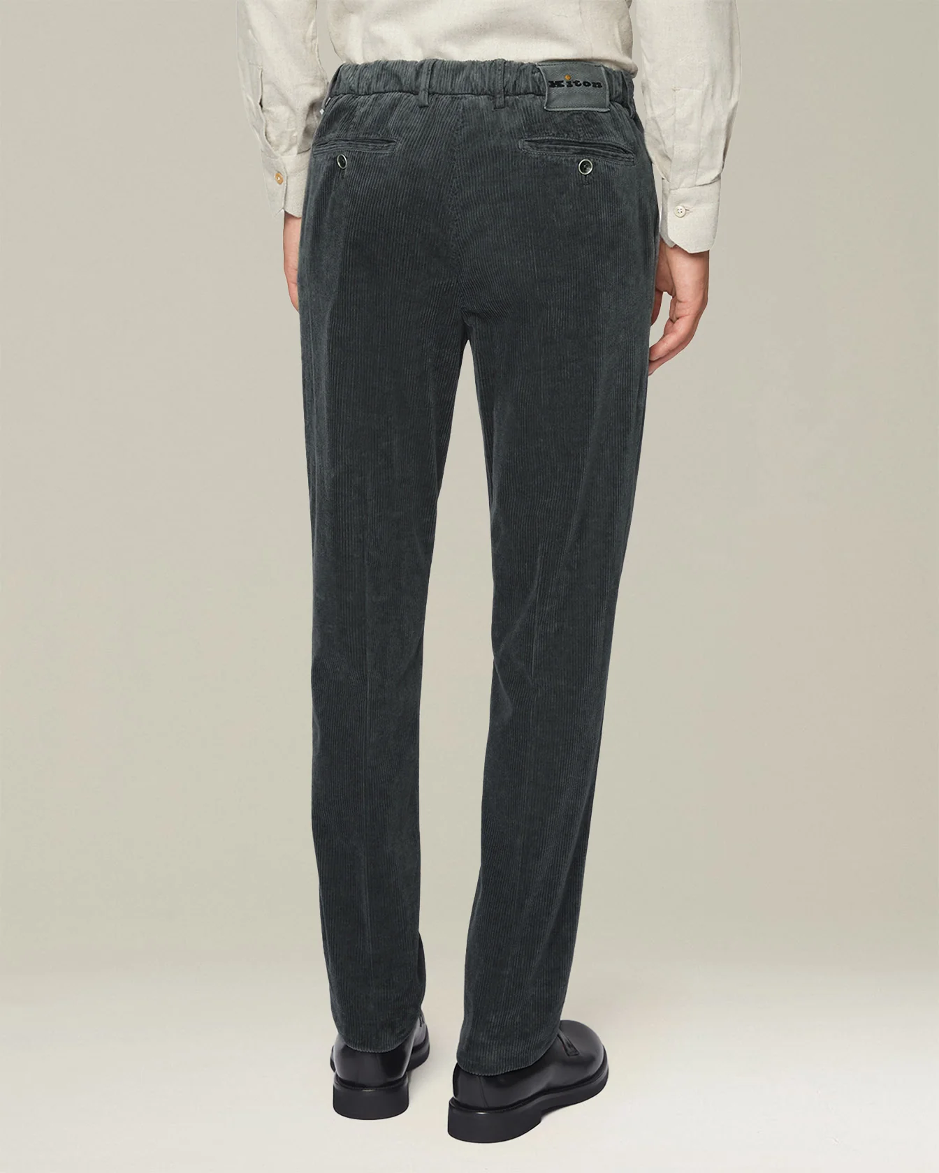CASUAL COTTON AND CASHMERE TROUSERS - Image 3