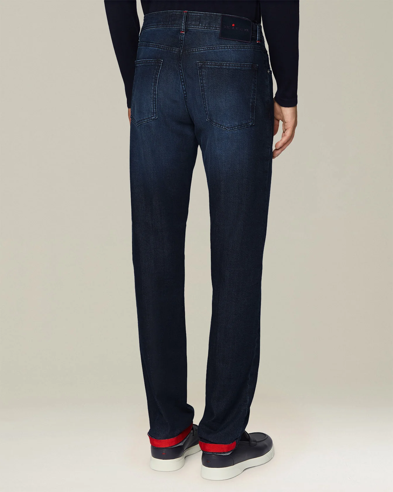 DENIM AND CASHMERE TAILORED JEANS - Image 3