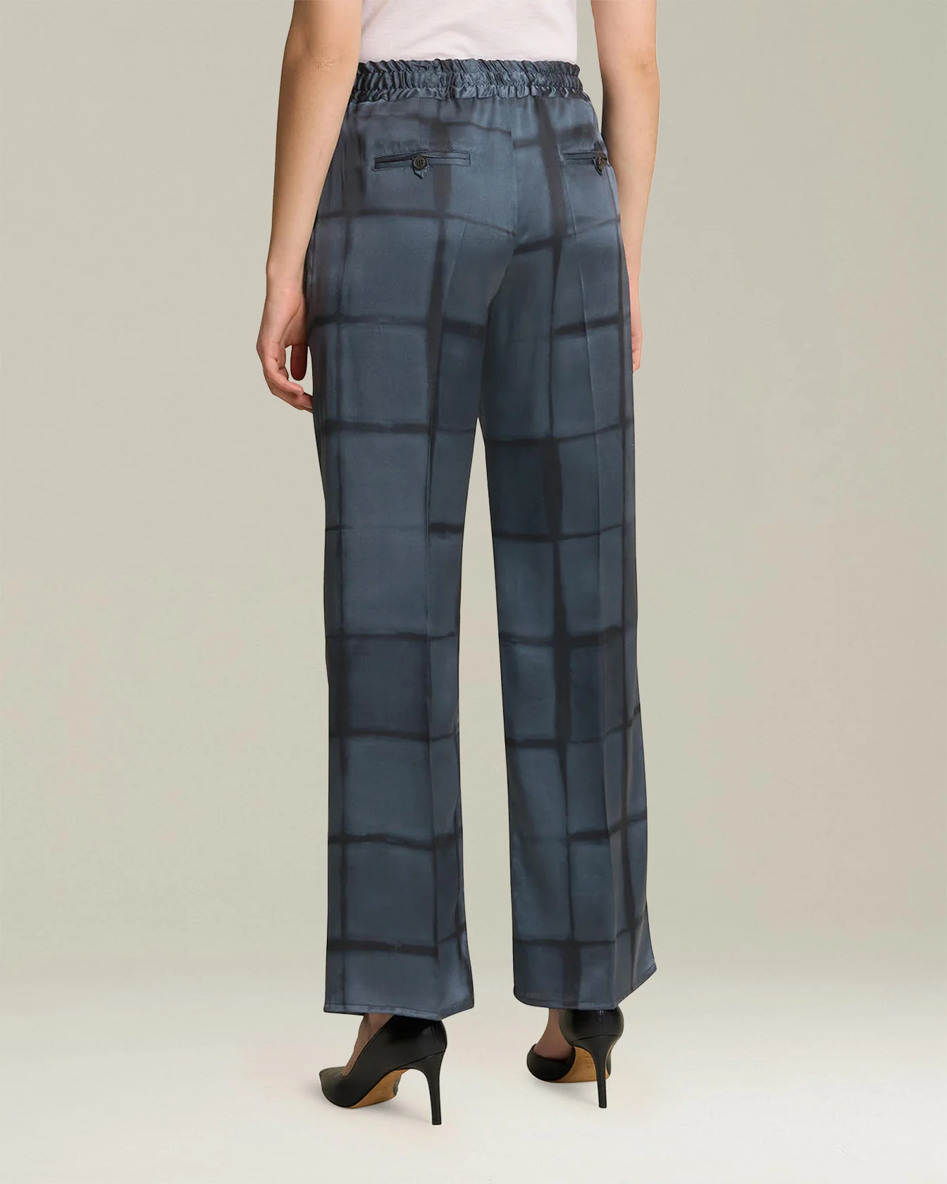 PRINTED SILK DRAWSTRING TROUSERS - Image 4
